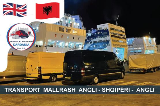 TRANSPORT DARDANIA  / Cargo nga Anglia per Tirane / Cargo nga Tirana Angli